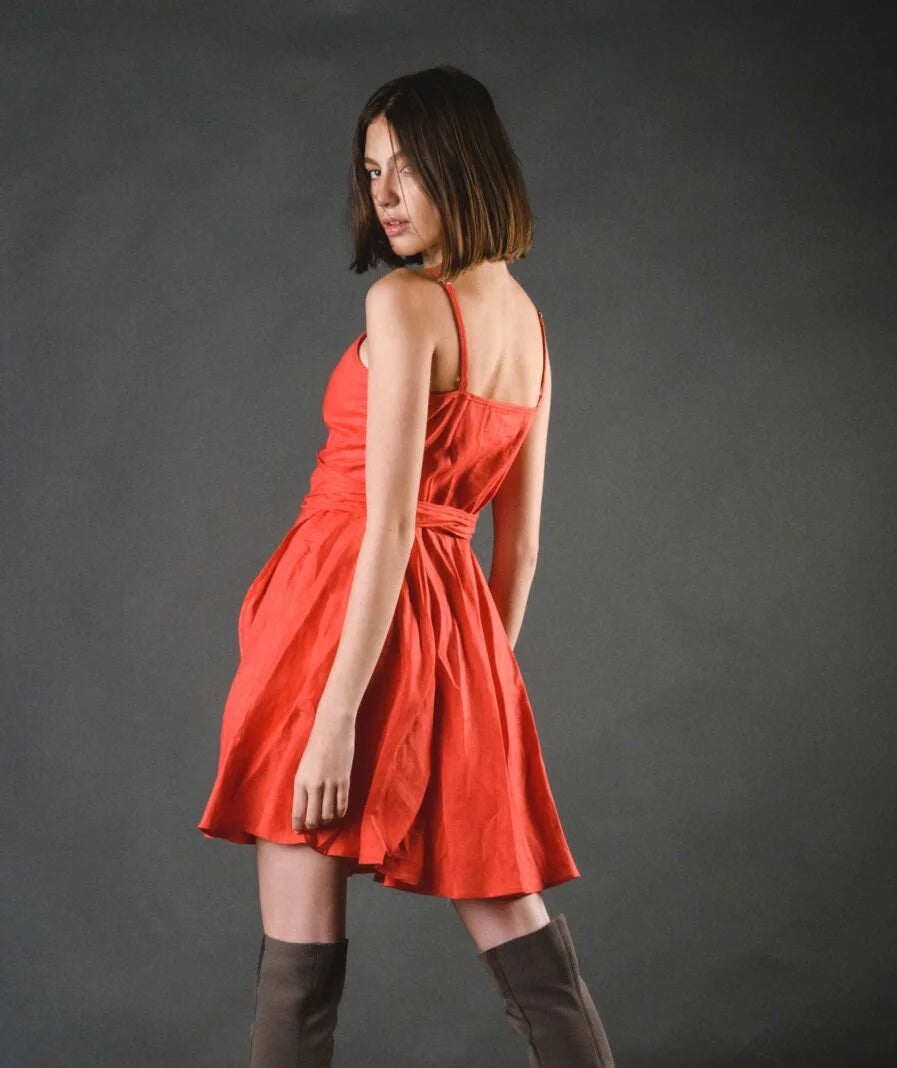 Alex Dress Short - Red