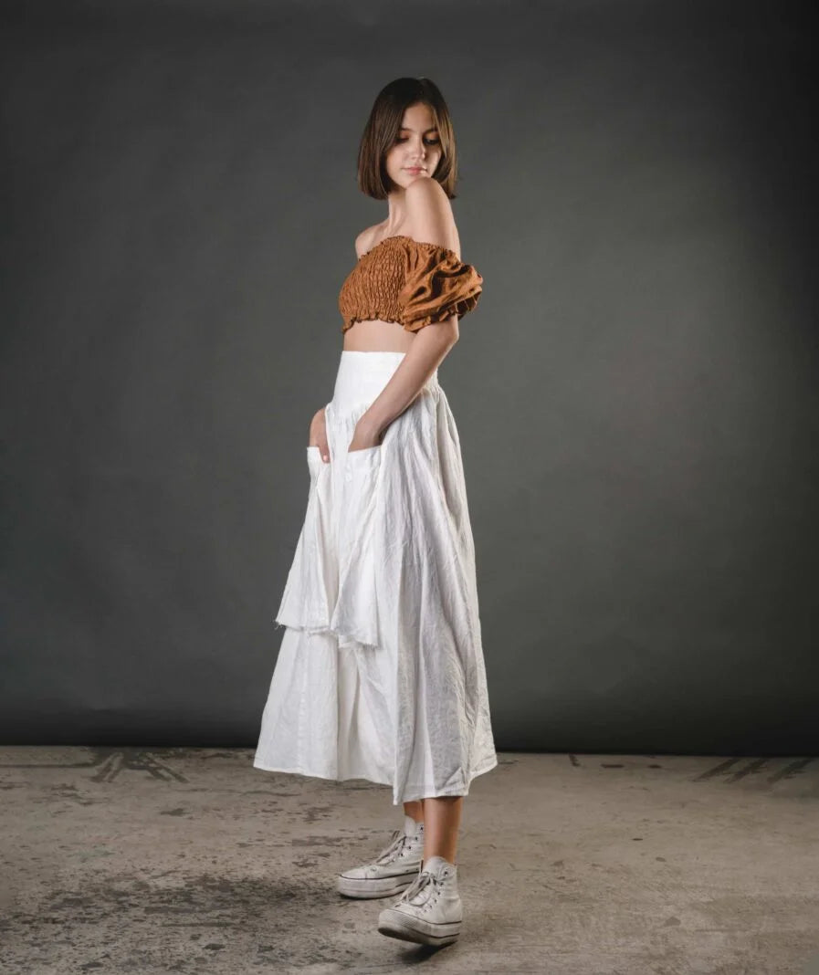 Amber Skirt - White