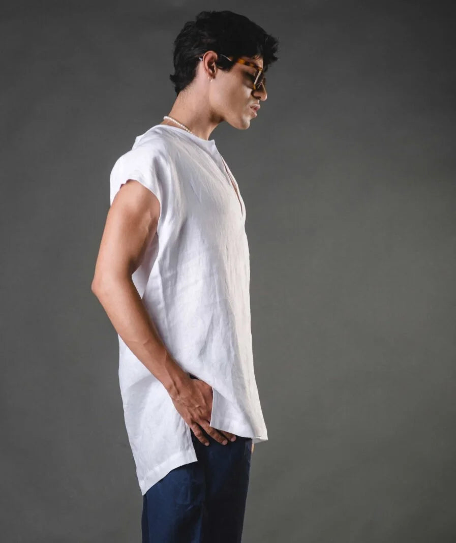 Bo Tshirt Linen Size 2 - White