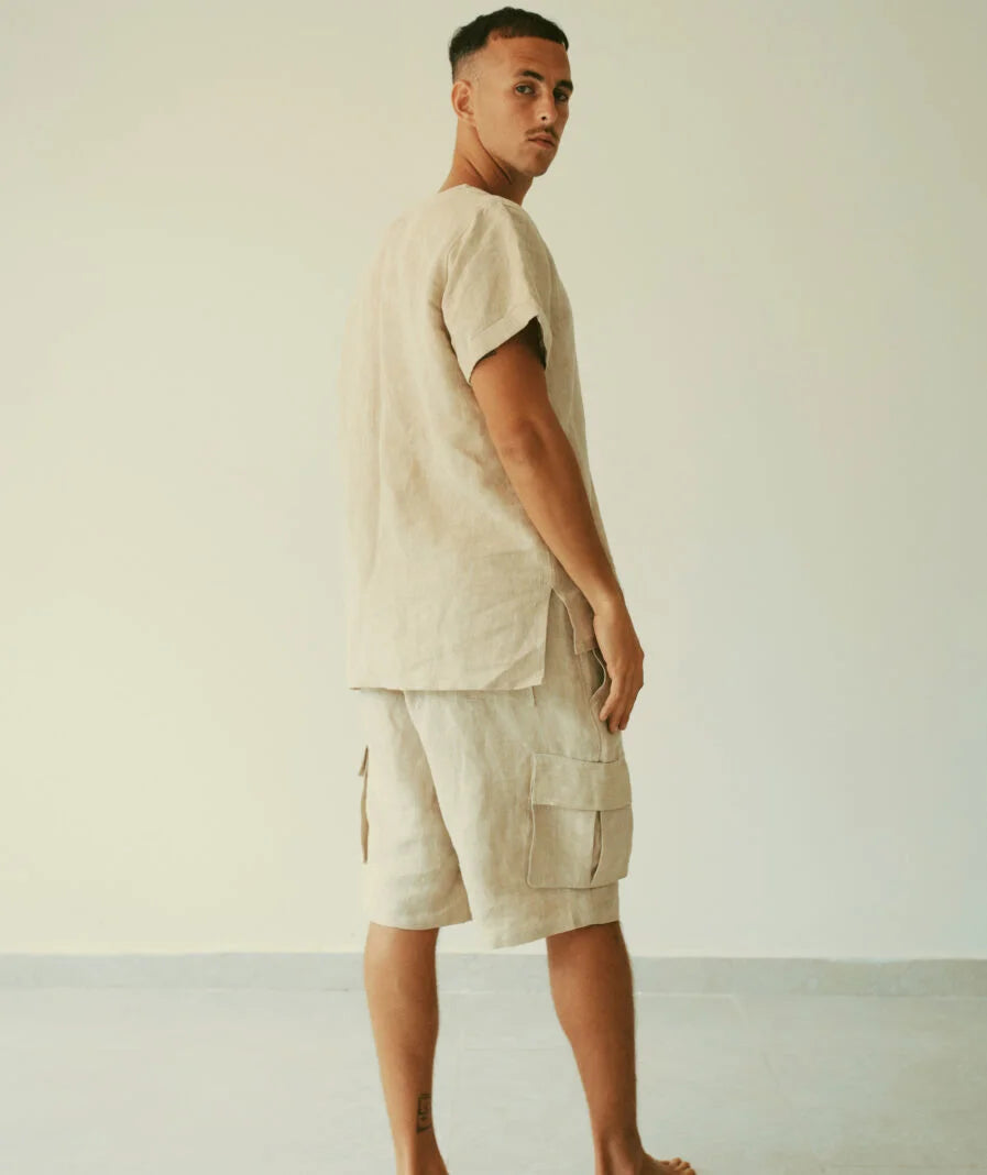 Rick Short - Sand Beige Linen