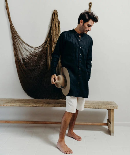 James Black Linen Shirt