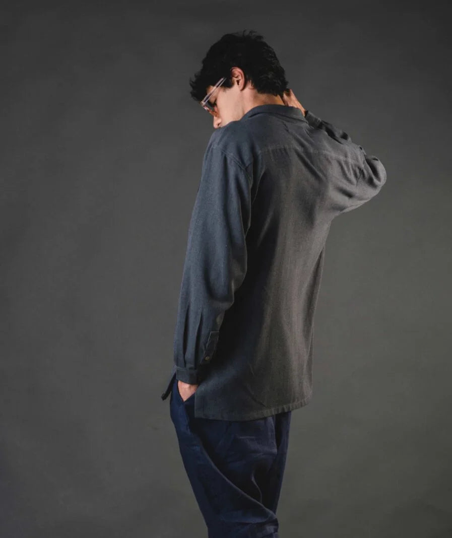 Joshua Shirt - Crepe Grey