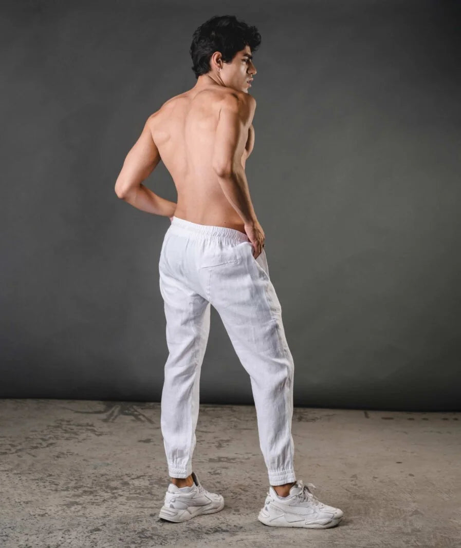 Pepe Pants Linen - White