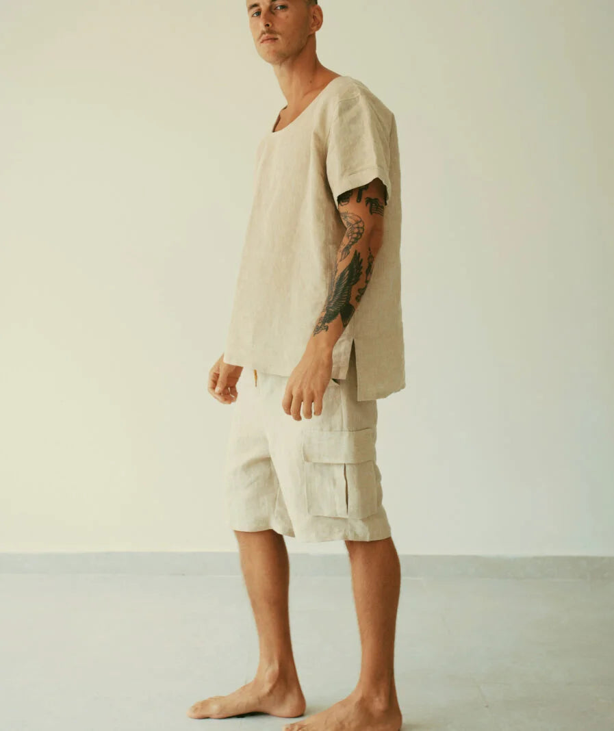 Rick Short - Sand Beige Linen